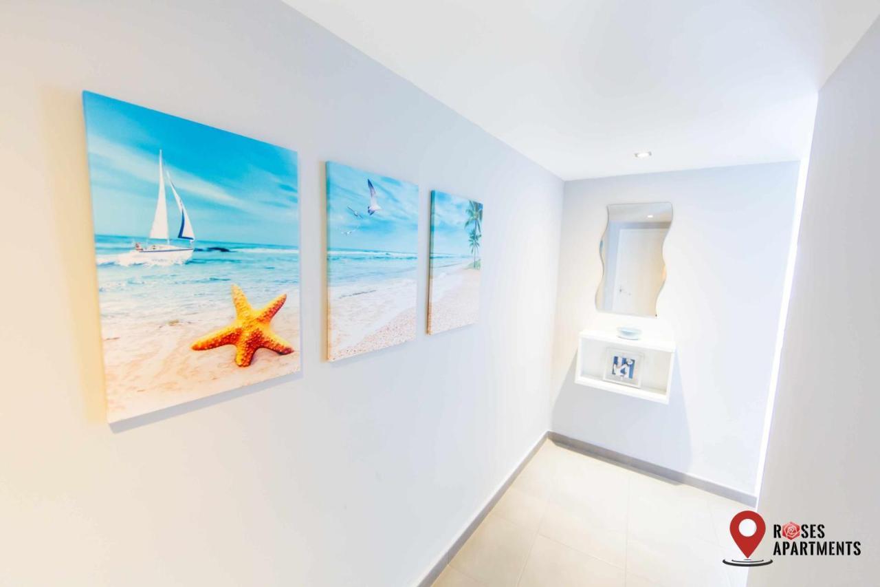 Roses Apartments Ocean 2 Habitaciones Vista Mar Lateral Dış mekan fotoğraf
